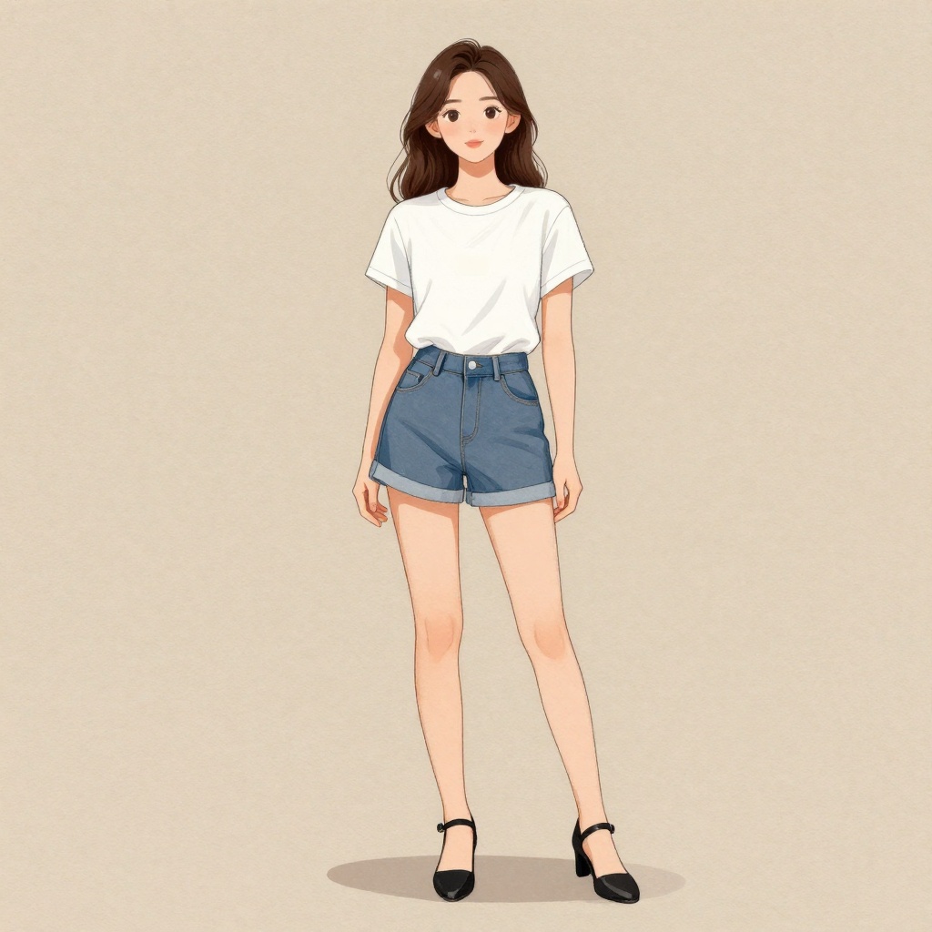 Young girl in dance pose