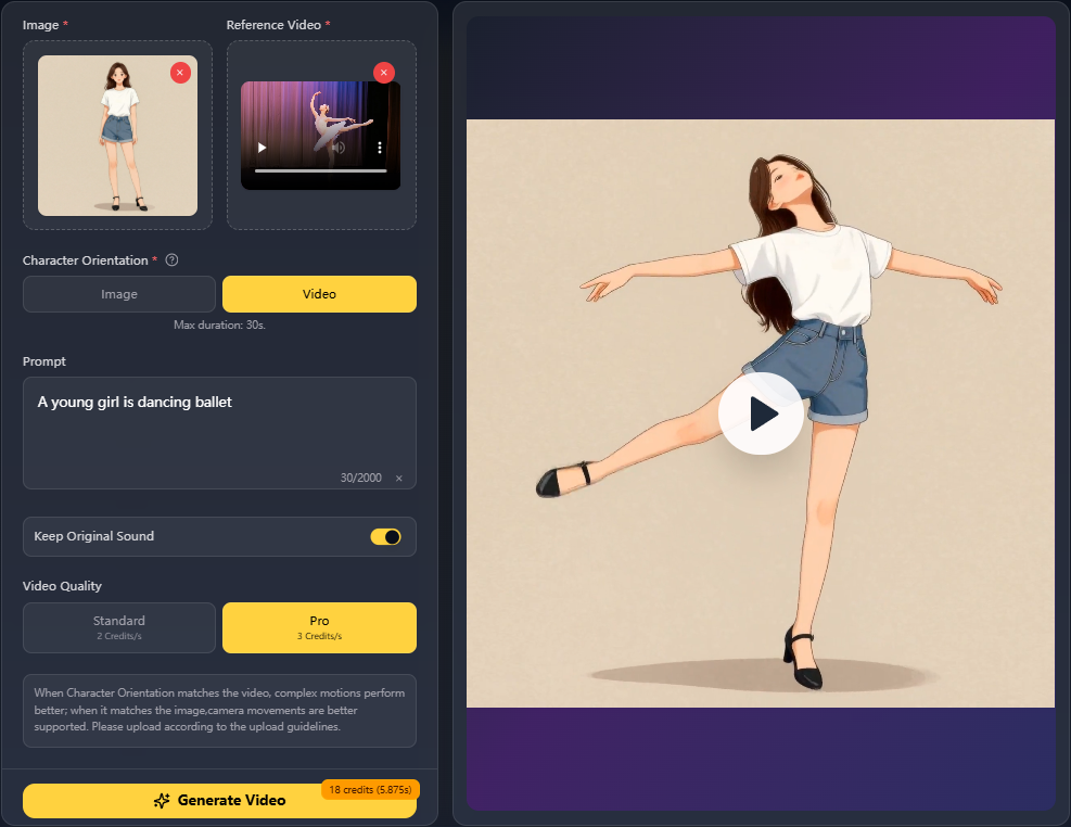 How to use Kling 2.6 Motion Control - step by step guide